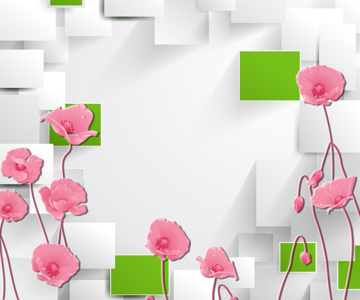 Волшебные розовые маки